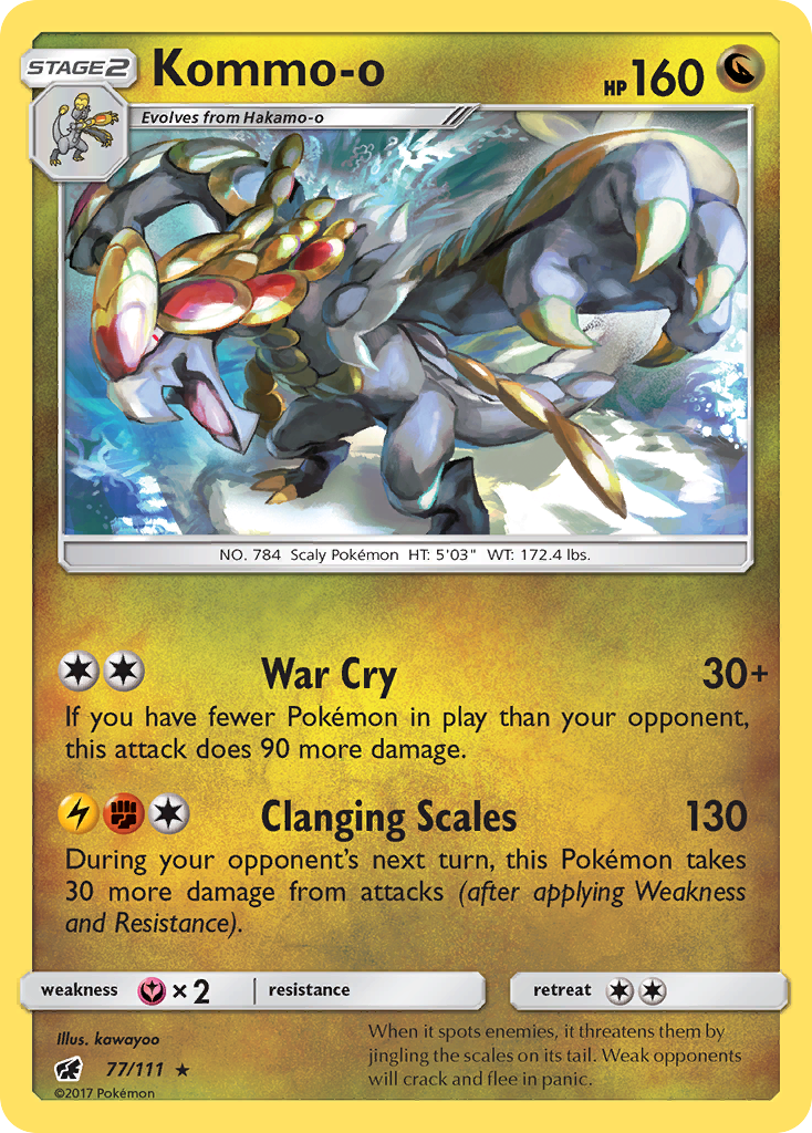 Kommo-o (77/111) [Sun & Moon: Crimson Invasion] | Rock City Comics