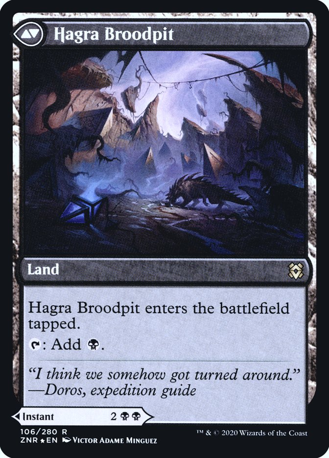 Hagra Mauling // Hagra Broodpit [Zendikar Rising Prerelease Promos] | Rock City Comics