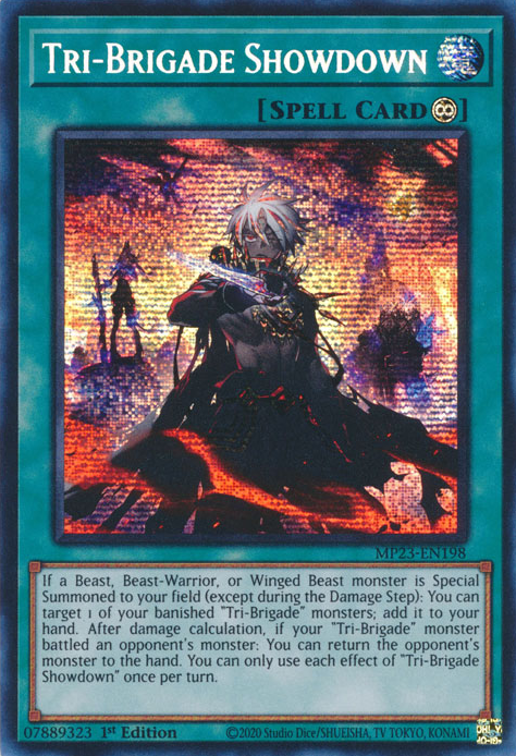 Tri-Brigade Showdown [MP23-EN198] Prismatic Secret Rare | Rock City Comics