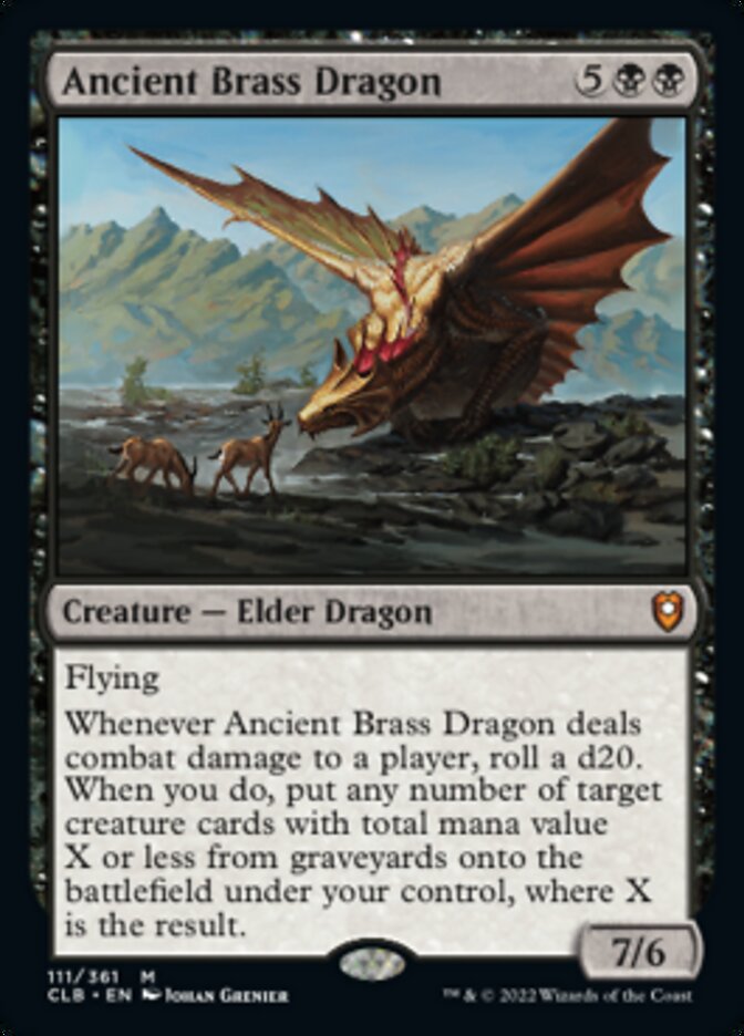 Ancient Brass Dragon [Commander Legends: Battle for Baldur's Gate] | Rock City Comics