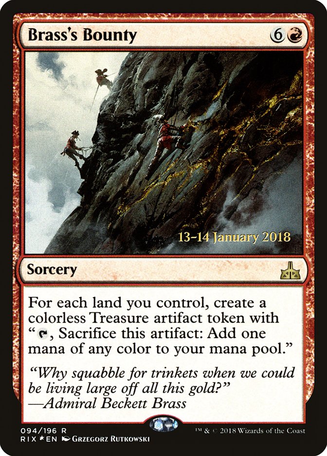 Brass's Bounty [Rivals of Ixalan Prerelease Promos] | Rock City Comics