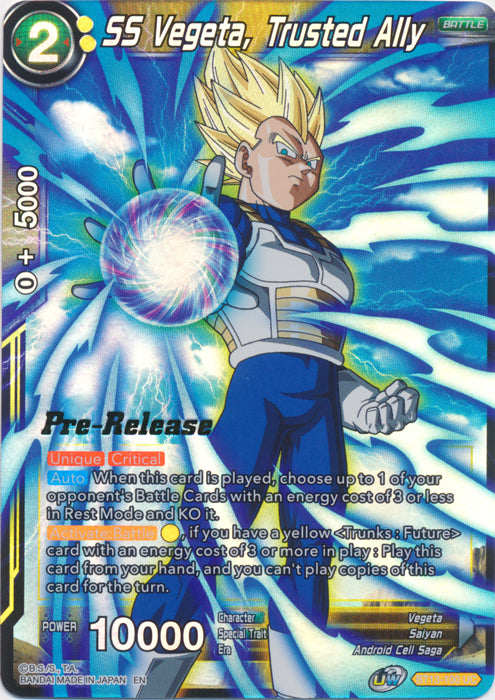 SS Vegeta, Trusted Ally (BT13-100) [Supreme Rivalry Prerelease Promos] | Rock City Comics