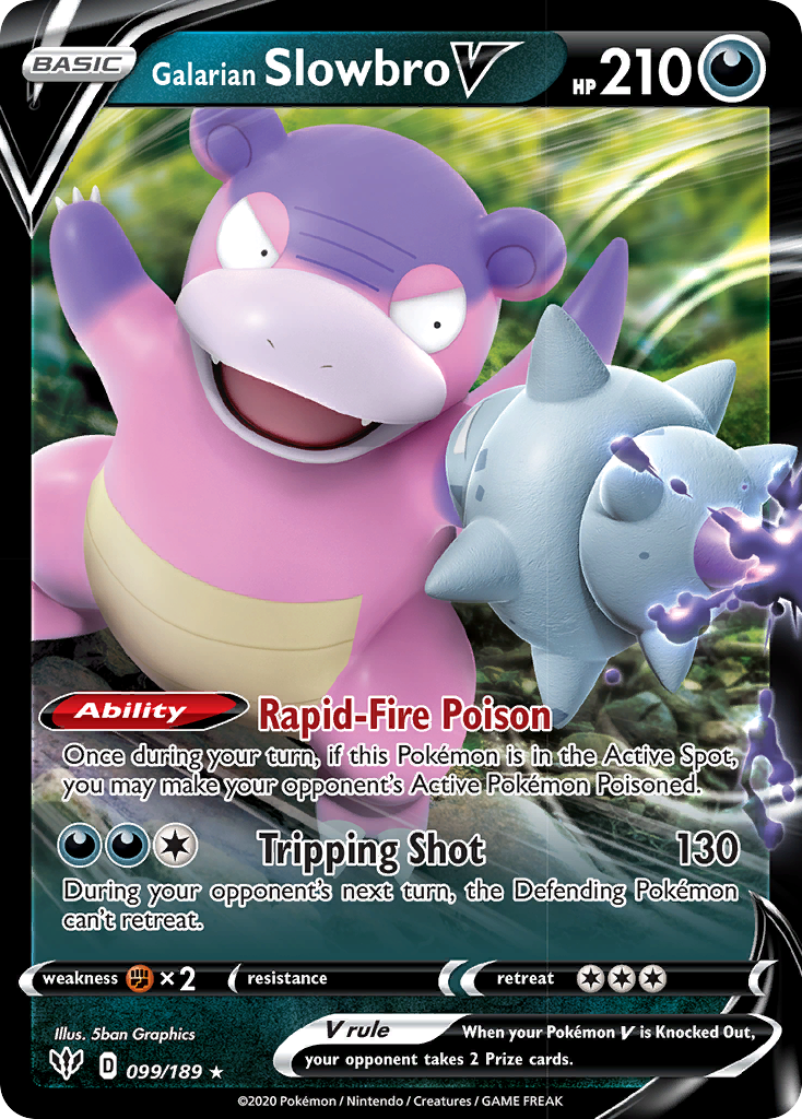 Galarian Slowbro V (099/189) [Sword & Shield: Darkness Ablaze] | Rock City Comics