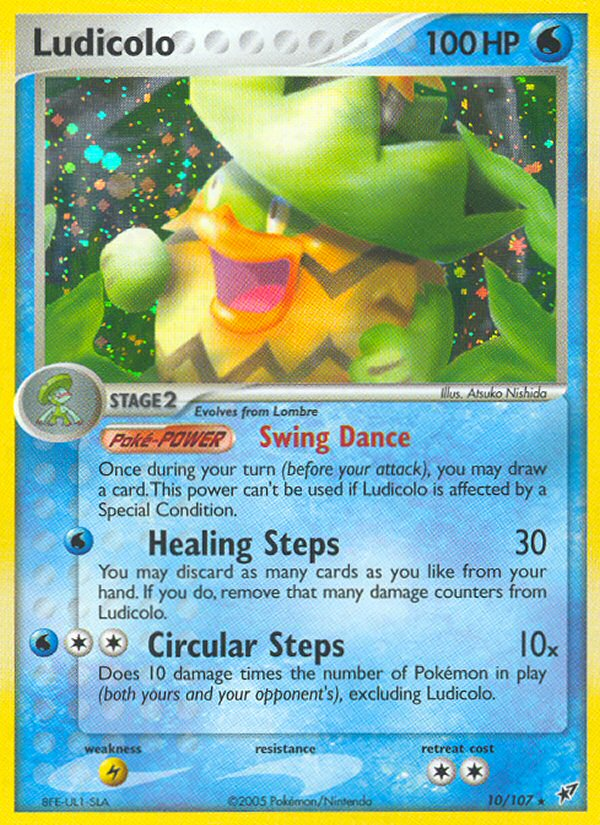 Ludicolo (10/107) [EX: Deoxys] | Rock City Comics