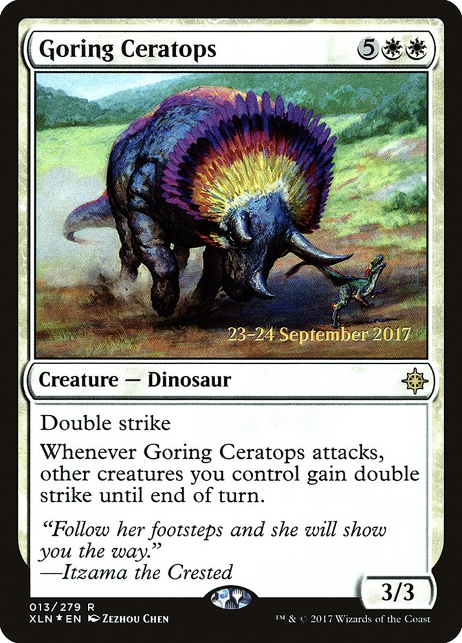 Goring Ceratops  [Ixalan Prerelease Promos] | Rock City Comics