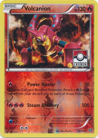 Volcanion (25/114) (League Promo) [XY: Steam Siege] | Rock City Comics