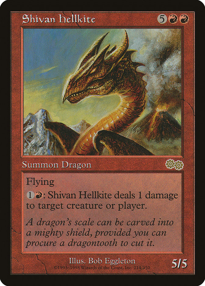 Shivan Hellkite [Urza's Saga] | Rock City Comics