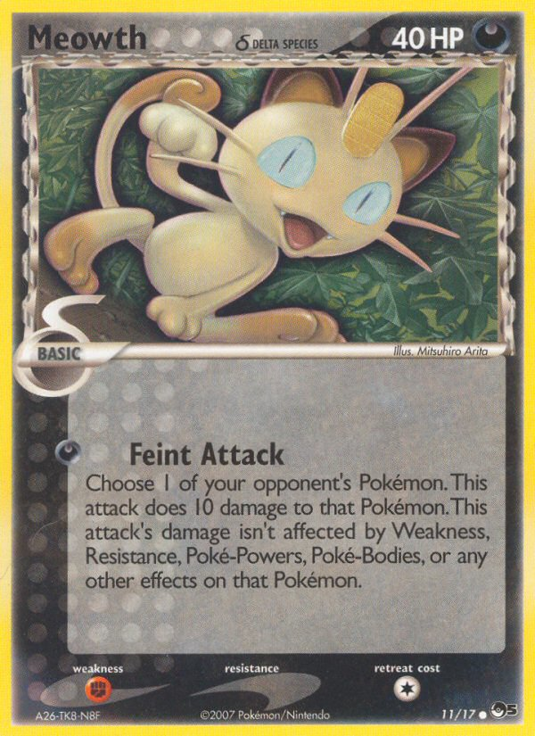 Meowth (11/17) (Delta Species) [POP Series 5] | Rock City Comics