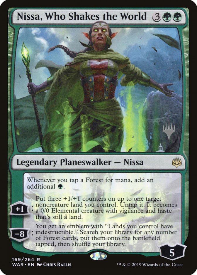 Nissa, Who Shakes the World (Promo Pack) [War of the Spark Promos] | Rock City Comics