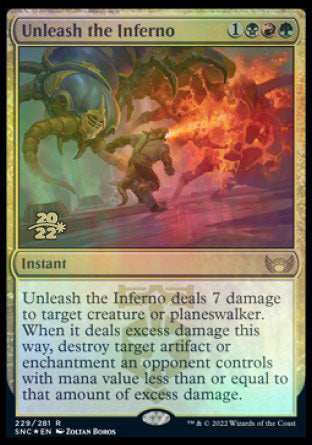 Unleash the Inferno [Streets of New Capenna Prerelease Promos] | Rock City Comics