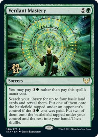 Verdant Mastery [Strixhaven: School of Mages Prerelease Promos] | Rock City Comics