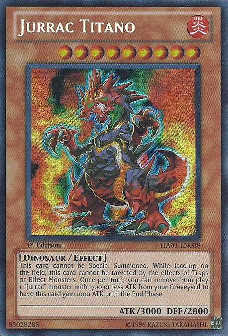 Jurrac Titano [HA03-EN039] Secret Rare | Rock City Comics