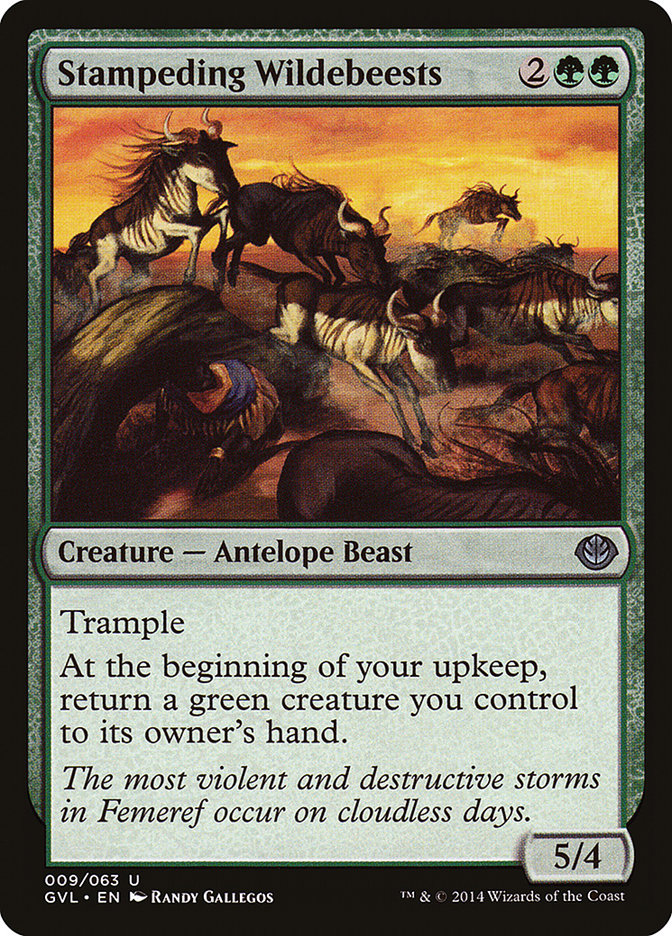 Stampeding Wildebeests (Garruk vs. Liliana) [Duel Decks Anthology] | Rock City Comics