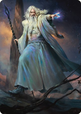 Saruman of Many Colors Art Card [The Lord of the Rings: Tales of Middle-earth Art Series] | Rock City Comics