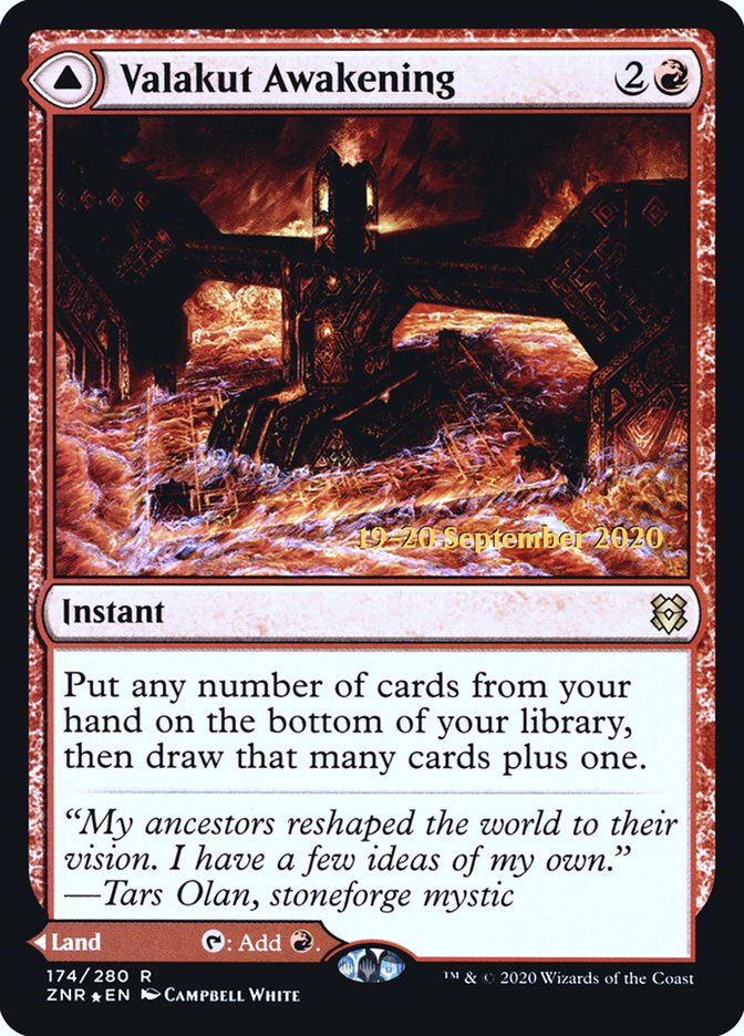 Valakut Awakening // Valakut Stoneforge [Zendikar Rising Prerelease Promos] | Rock City Comics