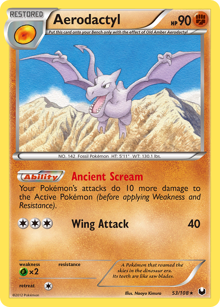 Aerodactyl (53/108) [Black & White: Dark Explorers] | Rock City Comics