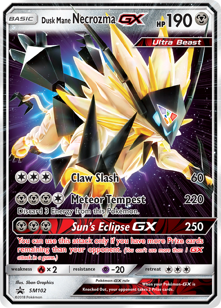 Dusk Mane Necrozma GX (SM102) [Sun & Moon: Black Star Promos] | Rock City Comics