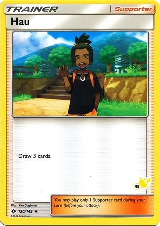 Hau (120/149) (Pikachu Stamp #42) [Battle Academy 2020] | Rock City Comics