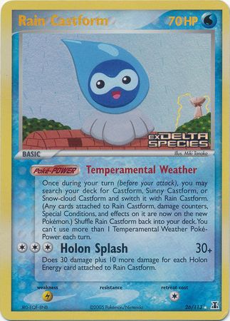 Rain Castform (26/113) (Stamped) [EX: Delta Species] | Rock City Comics