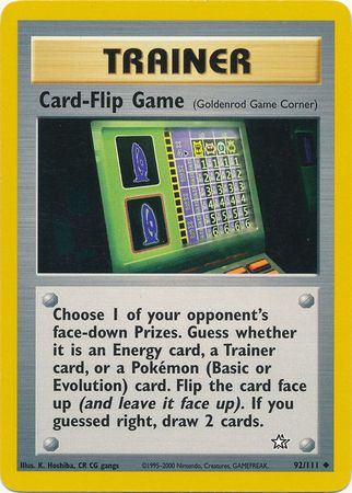 Card-Flip Game (92/111) [Neo Genesis Unlimited] | Rock City Comics