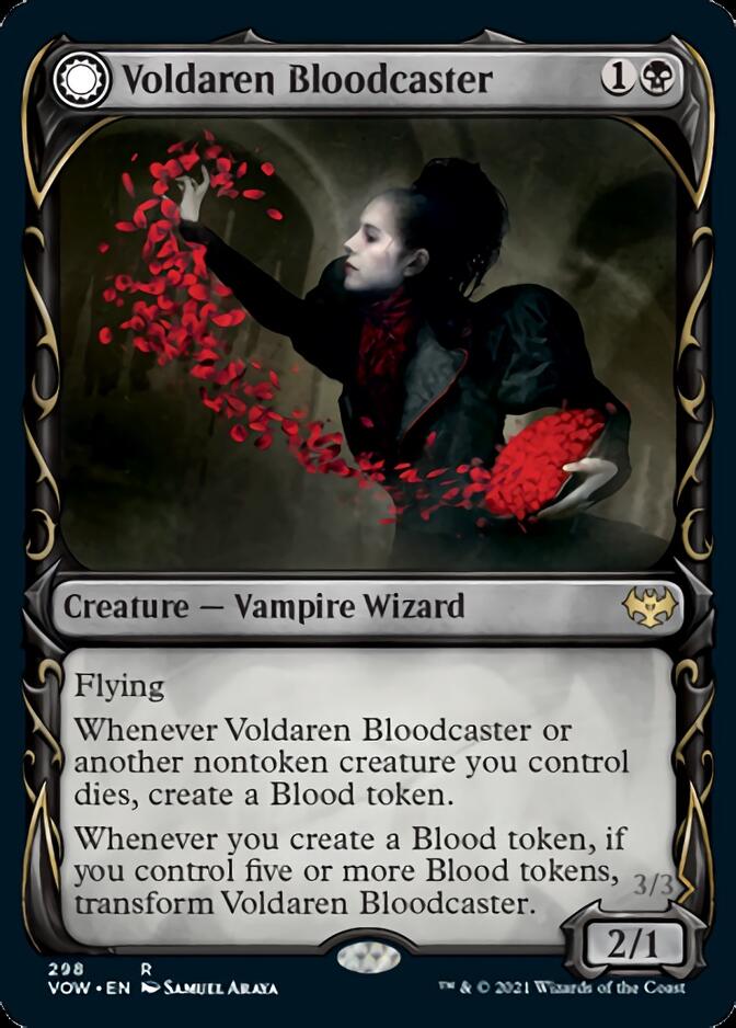 Voldaren Bloodcaster // Bloodbat Summoner (Showcase Fang Frame) [Innistrad: Crimson Vow] | Rock City Comics