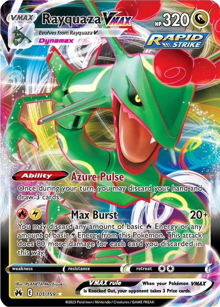 Rayquaza VMAX (101/159) (101) [Sword & Shield: Crown Zenith] | Rock City Comics