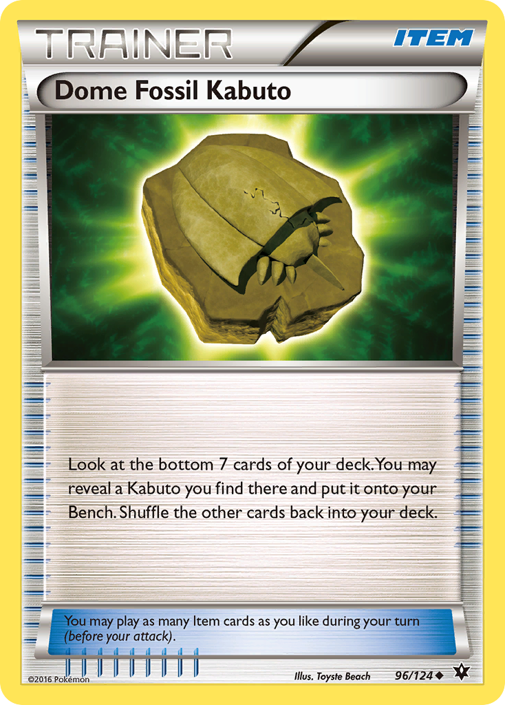 Dome Fossil Kabuto (96/124) [XY: Fates Collide] | Rock City Comics