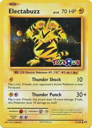 Electabuzz (41/108) (Toys R Us Promo) [XY: Evolutions] | Rock City Comics