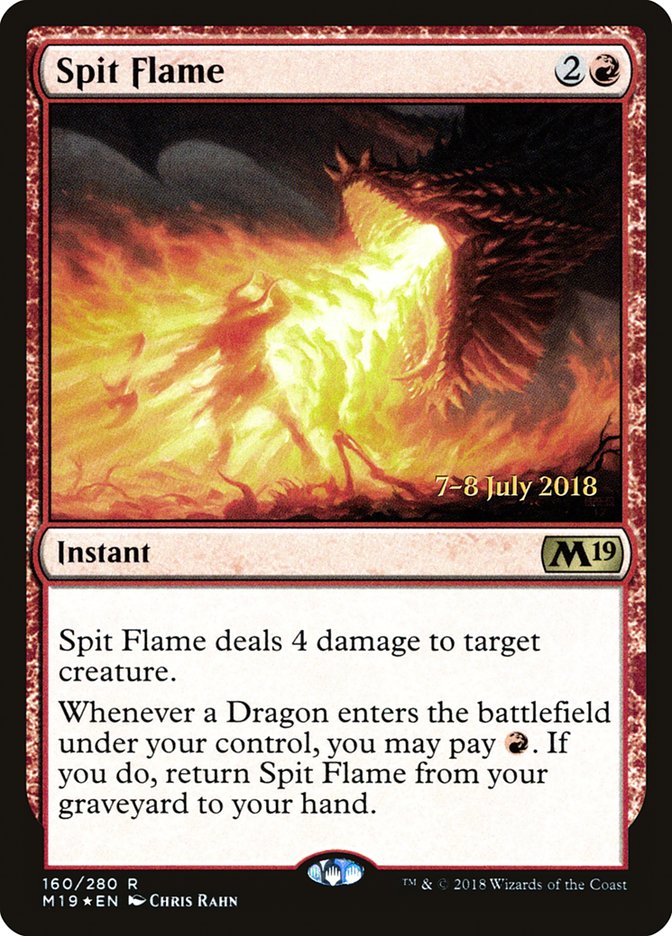 Spit Flame  [Core Set 2019 Prerelease Promos] | Rock City Comics