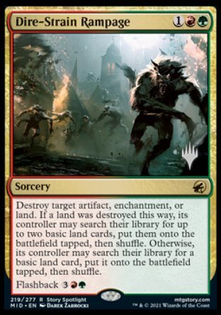 Dire-Strain Rampage (Promo Pack) [Innistrad: Midnight Hunt Promos] | Rock City Comics