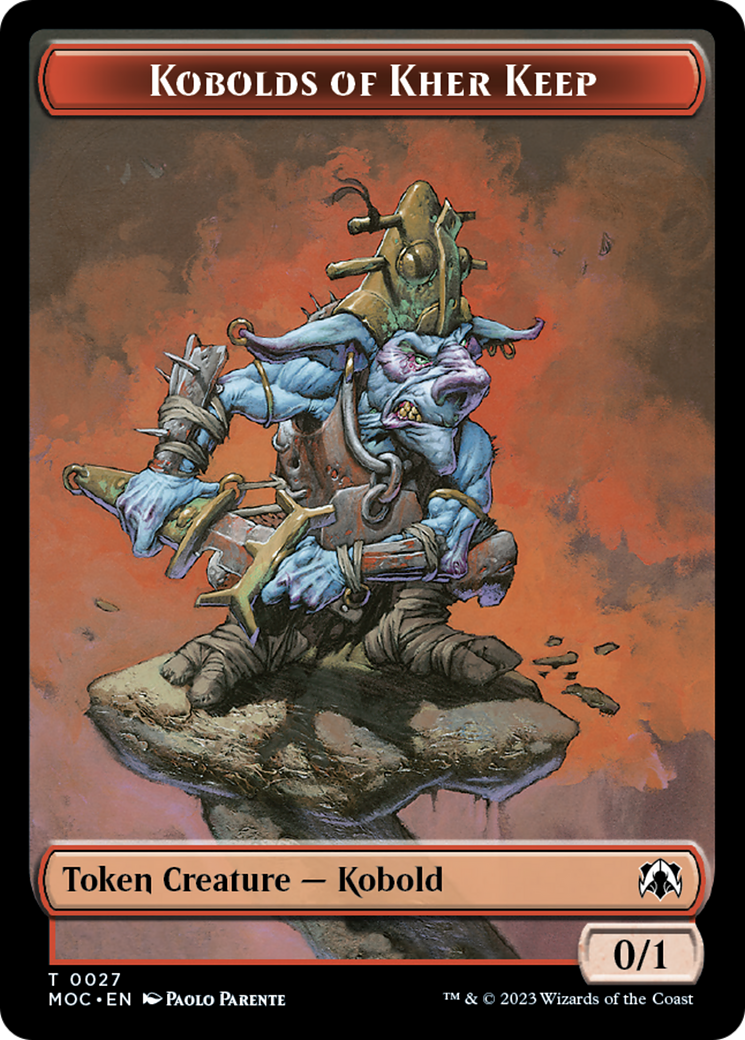 Bird // Kobolds of Kher Keep Double-Sided Token [March of the Machine Commander Tokens] | Rock City Comics