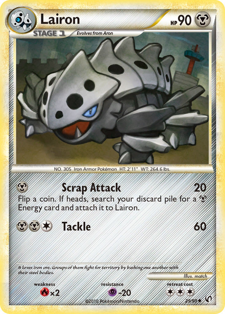 Lairon (29/90) [HeartGold & SoulSilver: Undaunted] | Rock City Comics