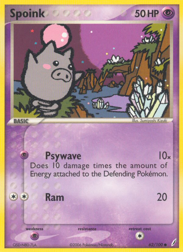 Spoink (62/100) [EX: Crystal Guardians] | Rock City Comics