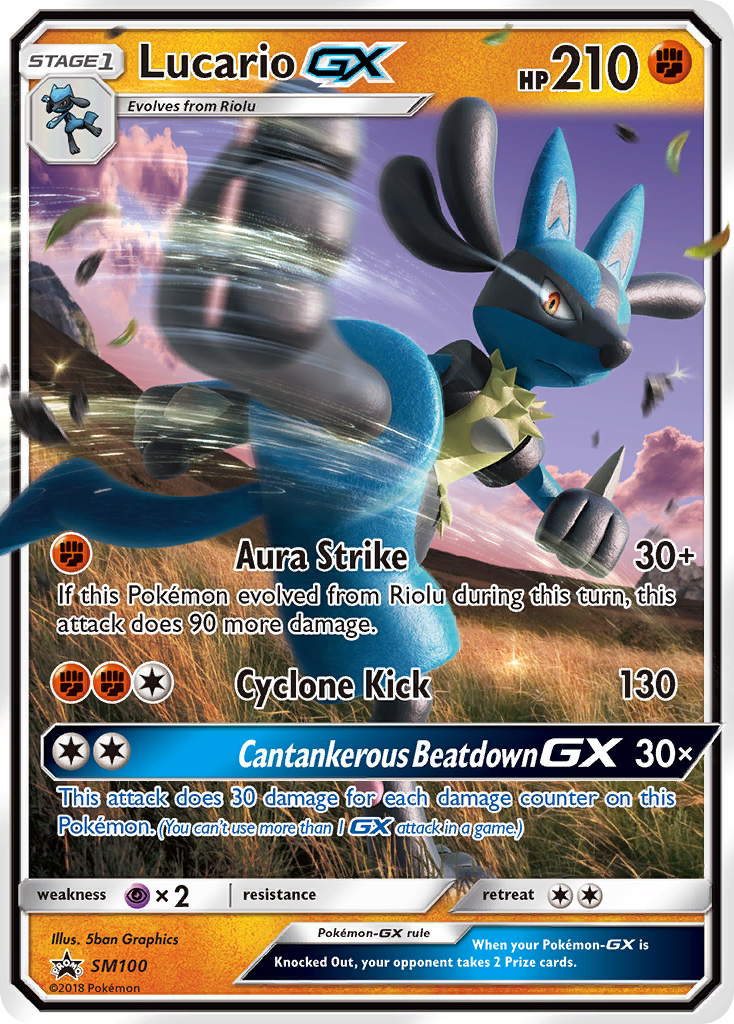 Lucario GX (SM100) [Sun & Moon: Black Star Promos] | Rock City Comics