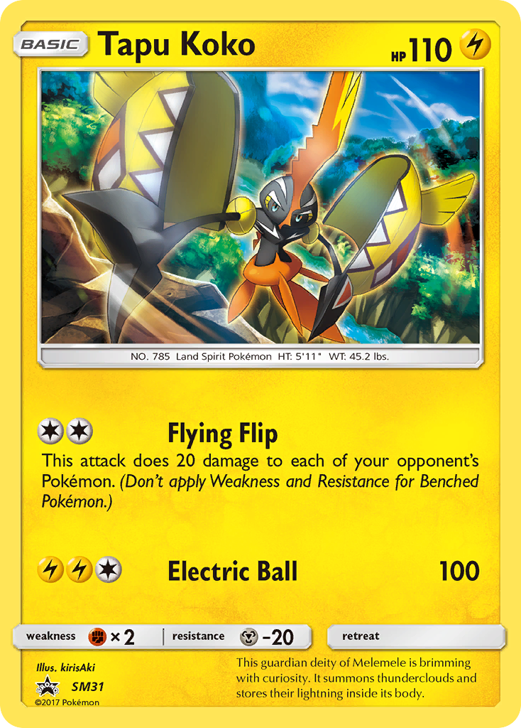 Tapu Koko (SM31) [Sun & Moon: Black Star Promos] | Rock City Comics