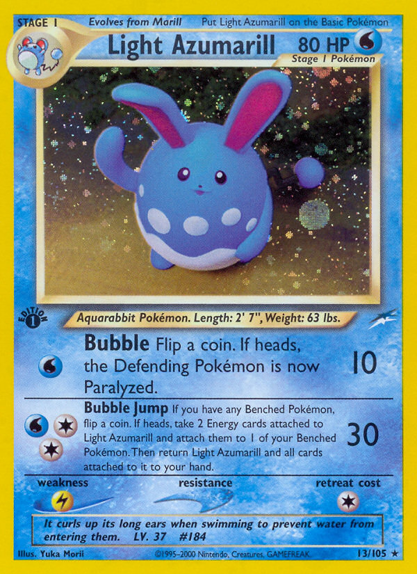 Light Azumarill (13/105) [Neo Destiny 1st Edition] | Rock City Comics