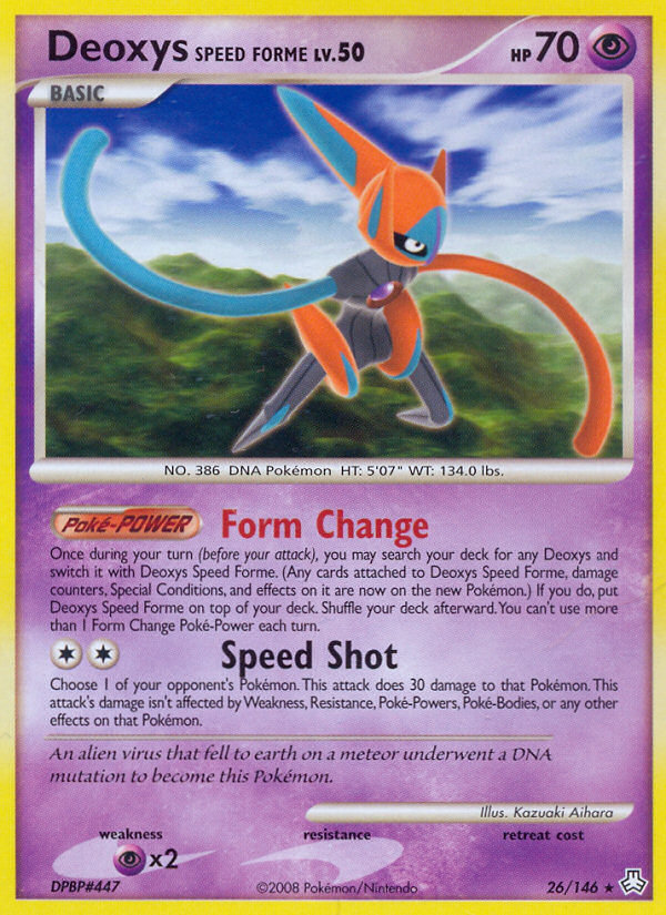 Deoxys Speed Forme (26/146) [Diamond & Pearl: Legends Awakened] | Rock City Comics