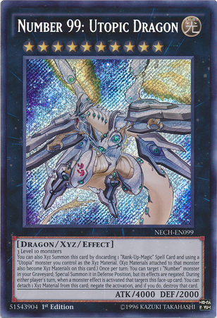 Number 99: Utopic Dragon [NECH-EN099] Secret Rare | Rock City Comics