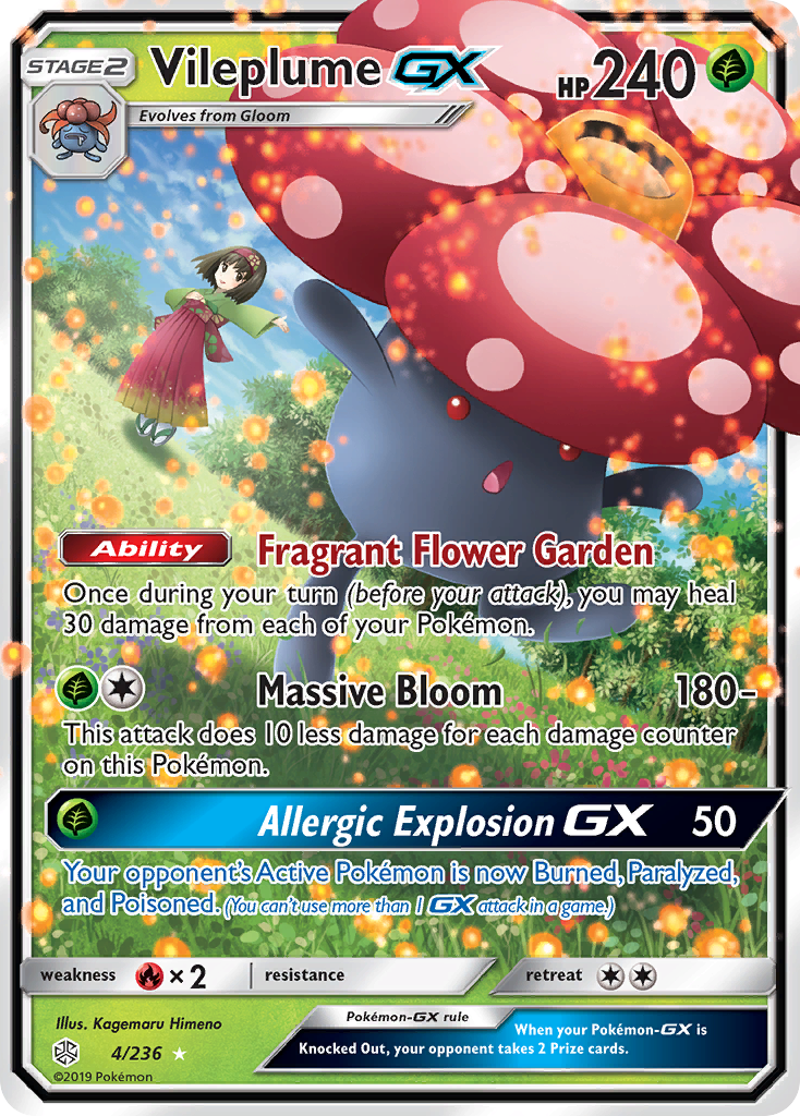 Vileplume GX (4/236) [Sun & Moon: Cosmic Eclipse] | Rock City Comics