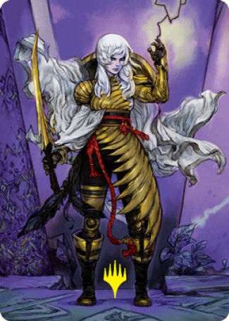 The Wandering Emperor 1 Art Card (Gold-Stamped Signature) [Kamigawa: Neon Dynasty Art Series] | Rock City Comics