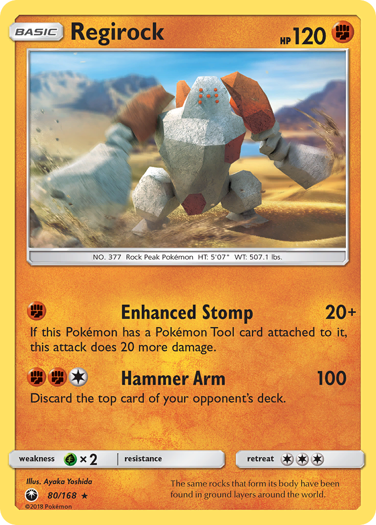 Regirock (80/168) [Sun & Moon: Celestial Storm] | Rock City Comics