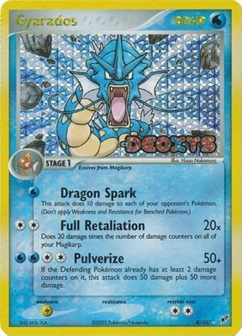 Gyarados (8/107) (Stamped) [EX: Deoxys] | Rock City Comics