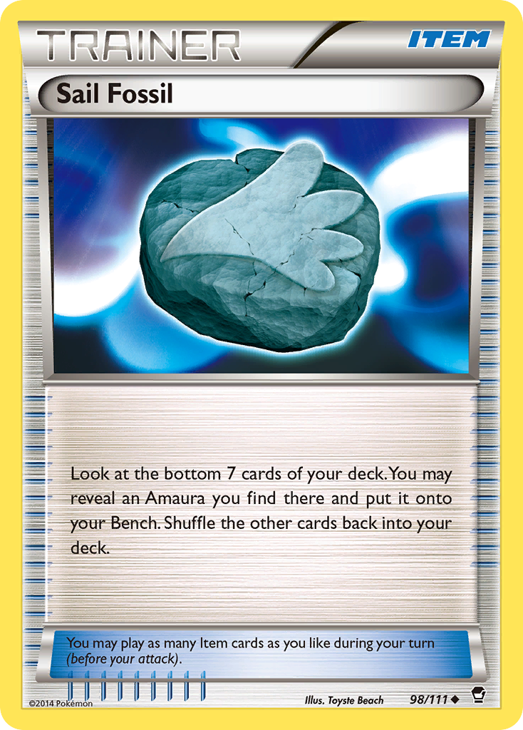 Sail Fossil (98/111) [XY: Furious Fists] | Rock City Comics