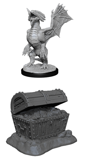 Dungeons & Dragons Nolzur’s Marvelous Miniatures: BRONZE DRAGON WYRMLING | Rock City Comics