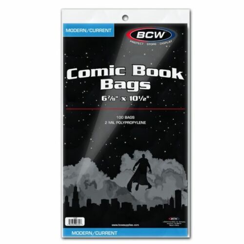 BCW Modern/ Current Comic Book Bags | Rock City Comics